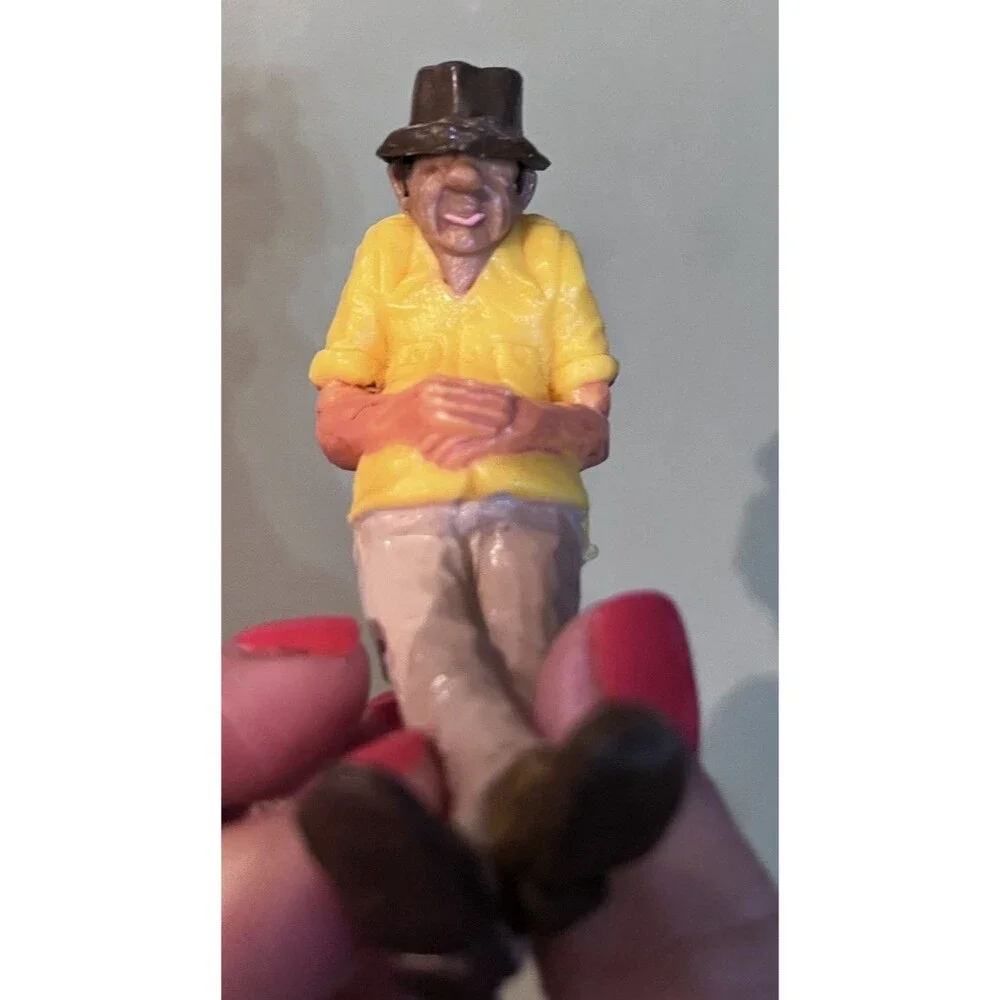 Vintage 1979 Wilton Cake Topper Retirement Man Taking Nap in Reclining Position